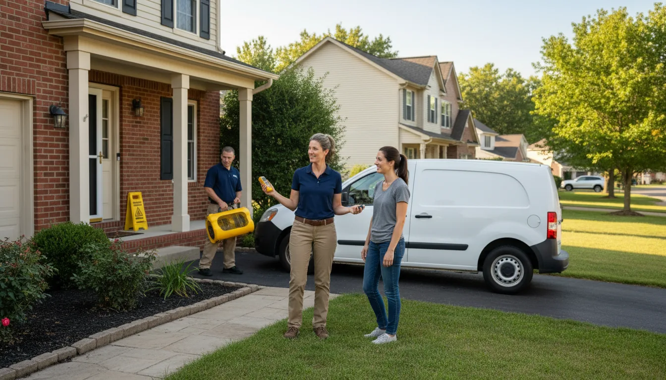 Residential water damage restoration in Maple Park, IL